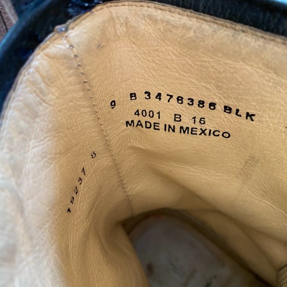 Frye Black Leather Combat Boots - Picture 4 of 6